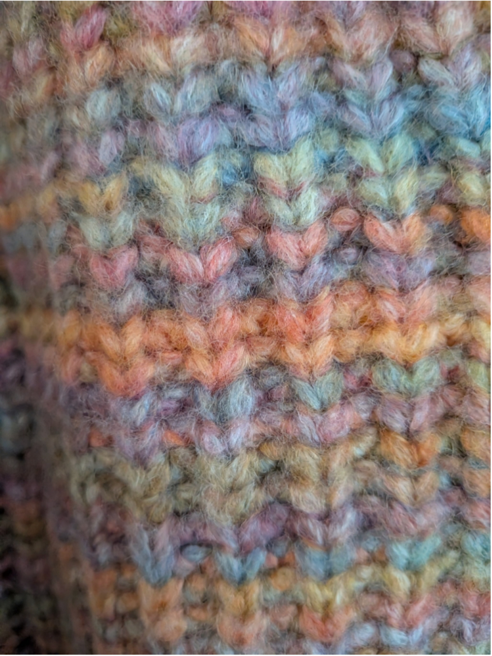 Jessica Simpson NWT Multicolor Cropped Cardigan Sweater Size L Chunky Knit Y2K - Picture 7 of 9